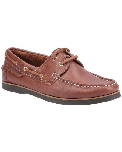 Hush Puppies 'hattie' Smooth Leather Lace Shoes - Brown