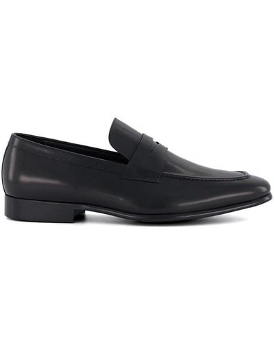 Dune 'serving' Leather Loafers - Black