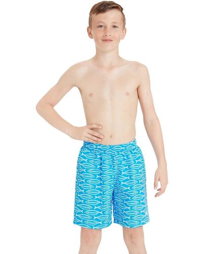 Zoggs Fishes 15 Inch Shorts - Blue