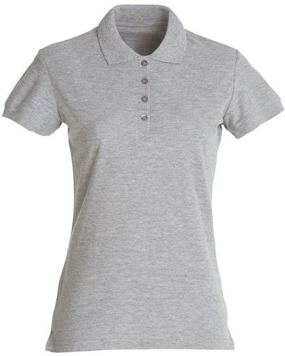 Clique Melange Polo Shirt - Grey