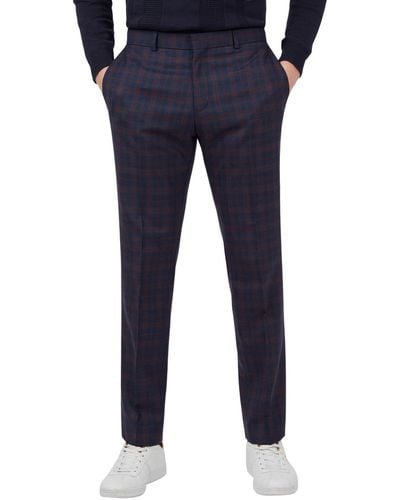 Ben Sherman Classic Suit Trousers - Blue