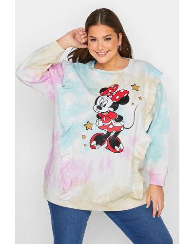 Yours Minnie Mouse Ruffle Sweatshirt - White