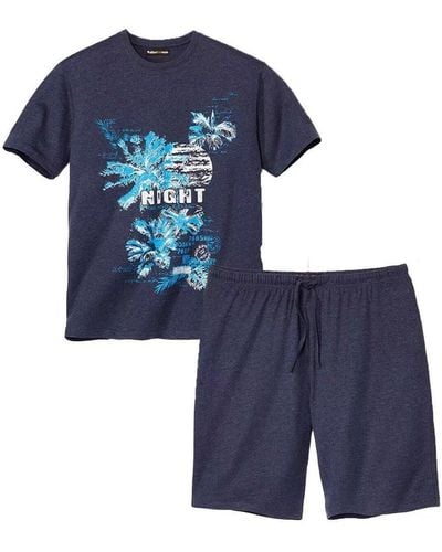Atlas For Men Summer Pyjama Set - Blue