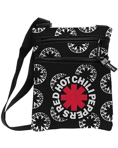 Rocksax Red Hot Chili Peppers Body Bag - Asterix All Over Print - Black