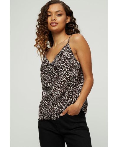 Dorothy Perkins Petite Animal Print Cami - Multicolour