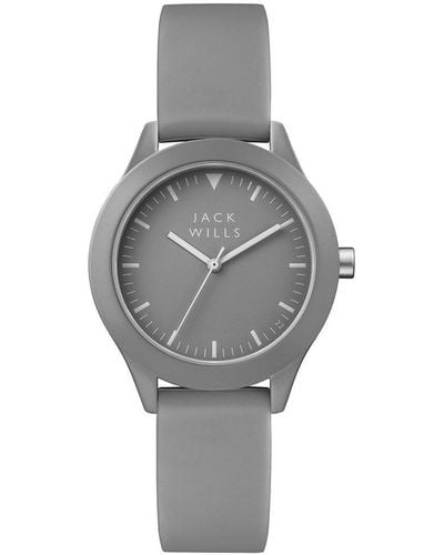 Jack Wills Union Stainless Steel And Plastic/resin Fashion Watch - Jw008gygy - Grey