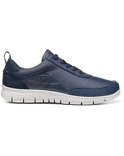 Hotter Wide Fit 'gravity Ii' Active Shoes - Blue