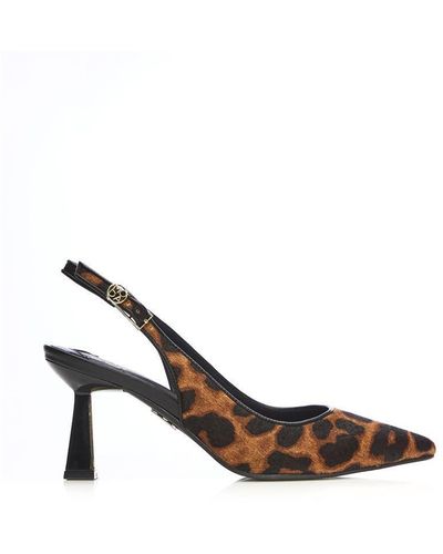 Moda In Pelle 'sairah' Leopard Pony Court Shoes - White