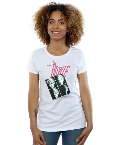 David Bowie Serious Moonlight Tour 83 Cotton T-shirt - White