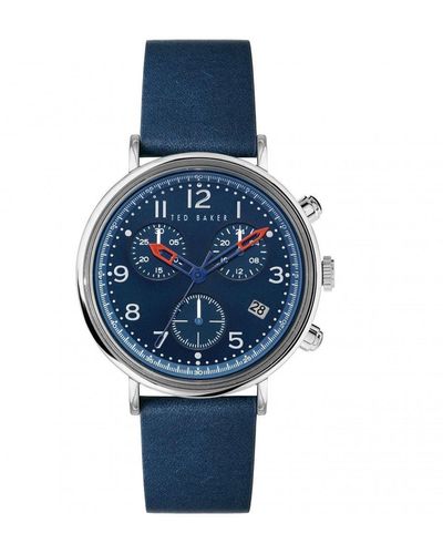 Ted Baker Mimosaa Chrono Stainless Steel Fashion Analogue Watch - Bkpmmf127uo - Blue