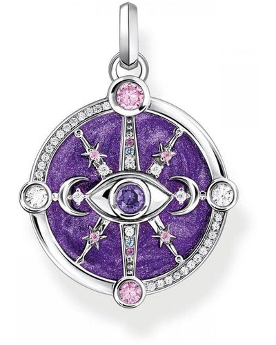 THOMAS SABO Jewellery Sterling Silver Pendant - Pe956-473-13 - Purple