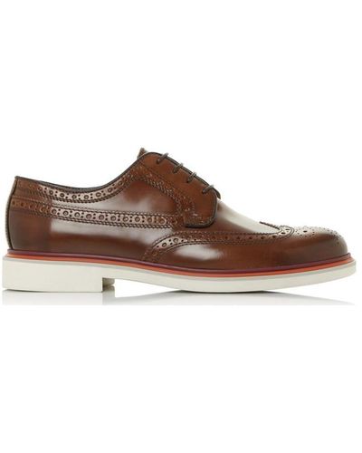 Dune 'bionic' Suede Brogues - Brown