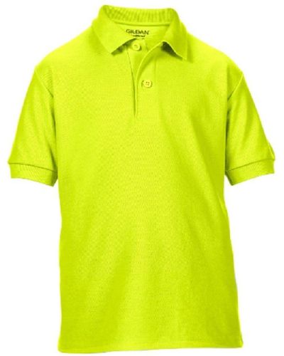 Gildan Dryblend Youth Sport Double Pique Polo Shirt - Yellow