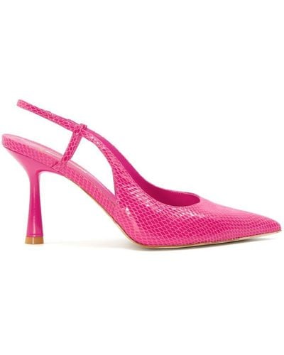 Dune Wide Fit 'cabanna' Strappy Heels - Pink