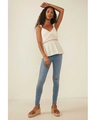 Oasis Distressed High Rise Lily Jean - Natural