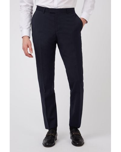 Racing Green Panama Suit Trousers - Blue