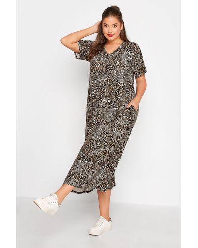 Yours Maxi Dress - Brown