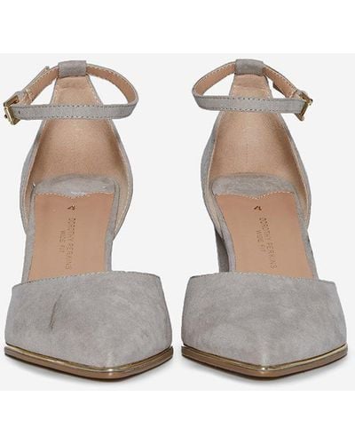 Dorothy Perkins Wide Fit Grey Evoke Court Shoes
