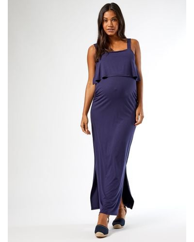 Dorothy Perkins Maternity Navy Camisole Maxi Dress - Blue