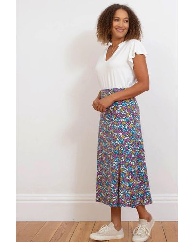 Kite Middlemarsh Jersey Skirt Flower Patch - Blue