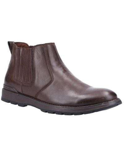 Hush Puppies 'gary' Leather Boots - Brown