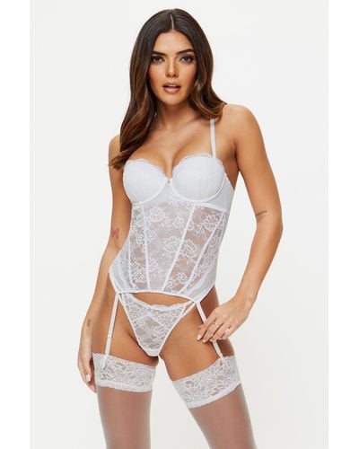 Ann Summers Sexy Lace Planet Basque - White