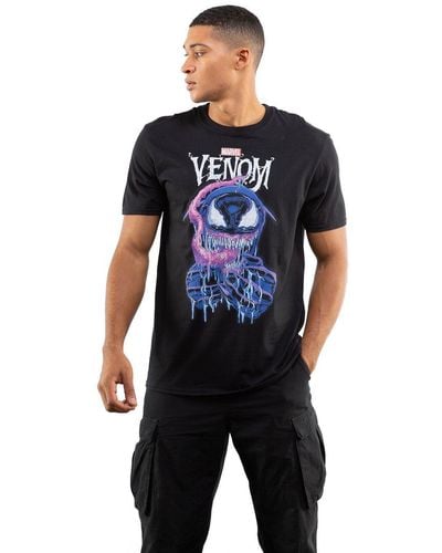 Marvel Venom Grin Cotton T-shirt - Blue