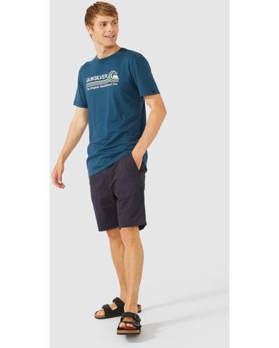 Quiksilver Stone Cold Classic Tee - Blue