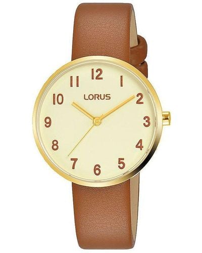 Lorus Stainless Steel Classic Analogue Quartz Watch - Rg222sx9 - Yellow