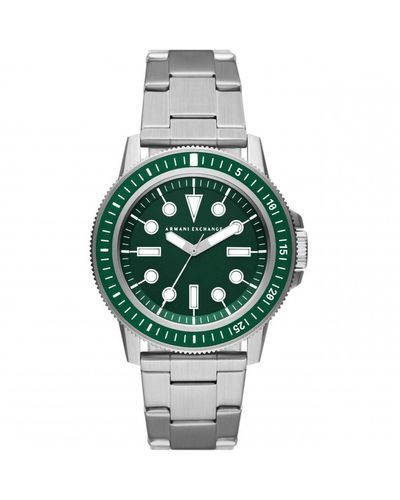 Armani Exchange Stainless Steel Fashion Analogue Quartz Watch - Ax1860 - Green