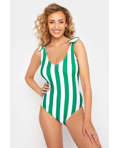 Long Tall Sally Tall Tie Shoulder Swimsuit - Green