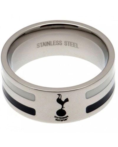 Tottenham Hotspur Fc Colour Stripe Ring - Grey