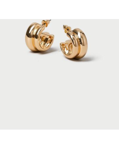 Dorothy Perkins Gold Chunky Hoop Earrings - Metallic