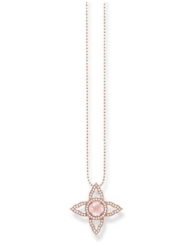 THOMAS SABO Jewellery Fatima's Garden Sterling Silver Necklace - Ke1377-417-9-l55v - White