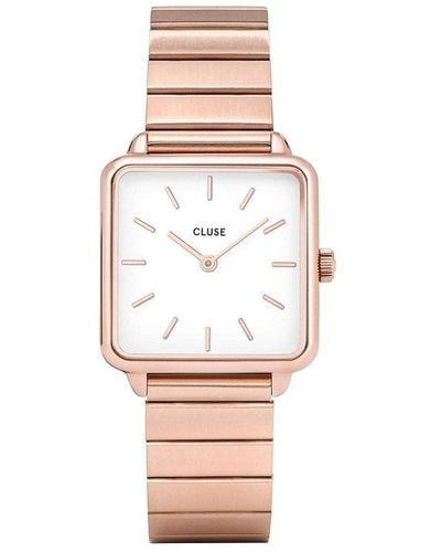 Cluse Stainless Steel Fashion Analogue Quartz Watch - Cl60024s - White