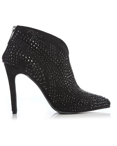 Moda In Pelle 'zayni' Alcantara Court Shoes - Black
