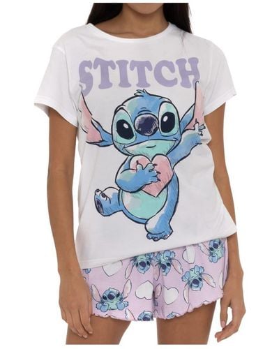Disney Womens Lilo And Stitch Pyjamas - Blue