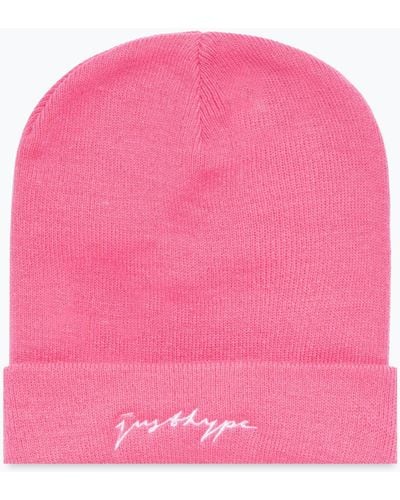 Hype Scribble Beanie - Pink