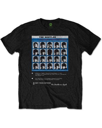 The Beatles Hard Days Night 8 Track T-shirt - Black