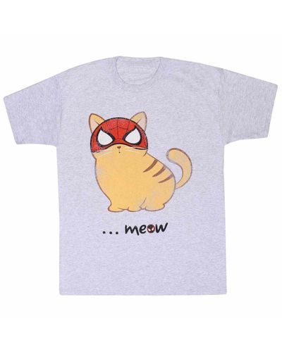 Spider-man Meow Miles Morales T-shirt - White