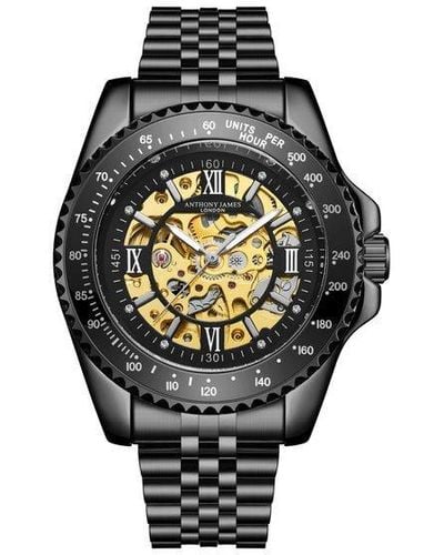 Anthony James Hand Assembled Limited Edition Tachymeter Sports Automatic Watch - Metallic