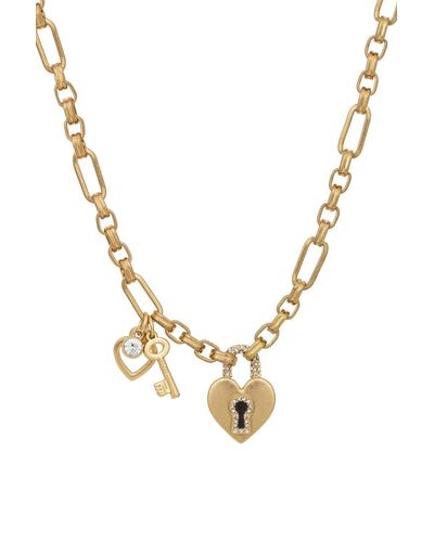 Bibi Bijoux Gold 'key To My Heart' Necklace - Metallic