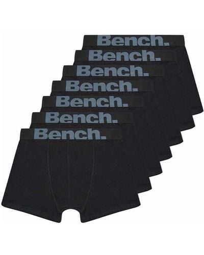 Bench 7 Pack 'suttonia' Cotton Blend Boxers - Black