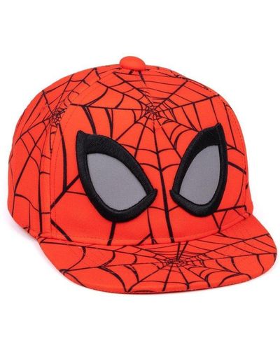 Spider-man Superhero Snapback Cap - Red