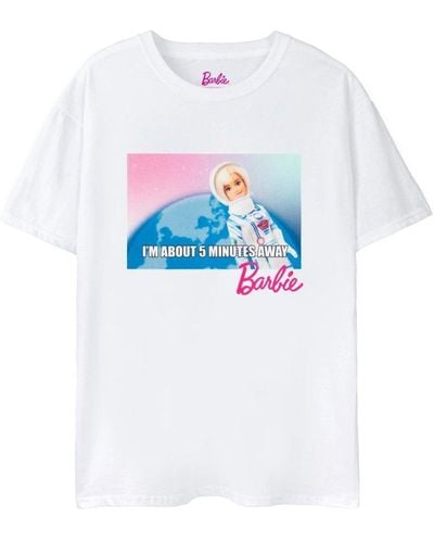 Barbie Running Late Space T-shirt - White