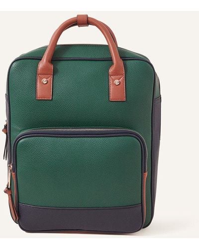 Accessorize Pocket Top Handle Backpack - Green