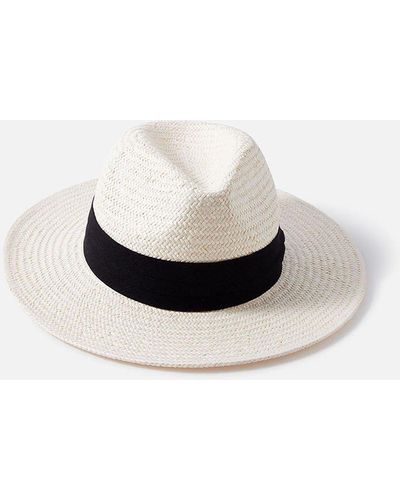 Accessorize 'louise' Fedora Hat - White