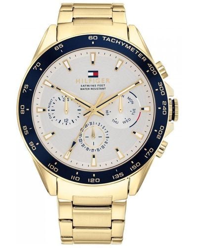 Tommy Hilfiger Owen Plated Stainless Steel Classic Analogue Watch - 1791969 - Metallic