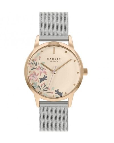 Radley Plated Stainless Steel Fashion Analogue Quartz Watch - Ry4588 - White
