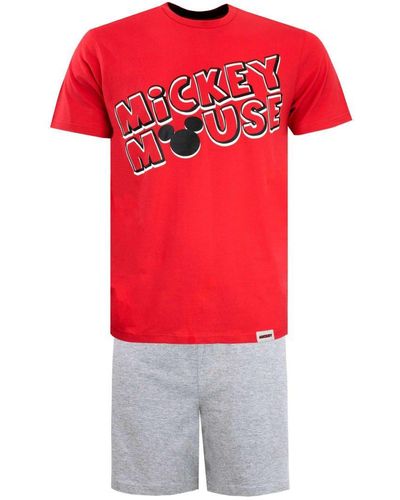 Disney Mickey Mouse Short Pyjamas - Red